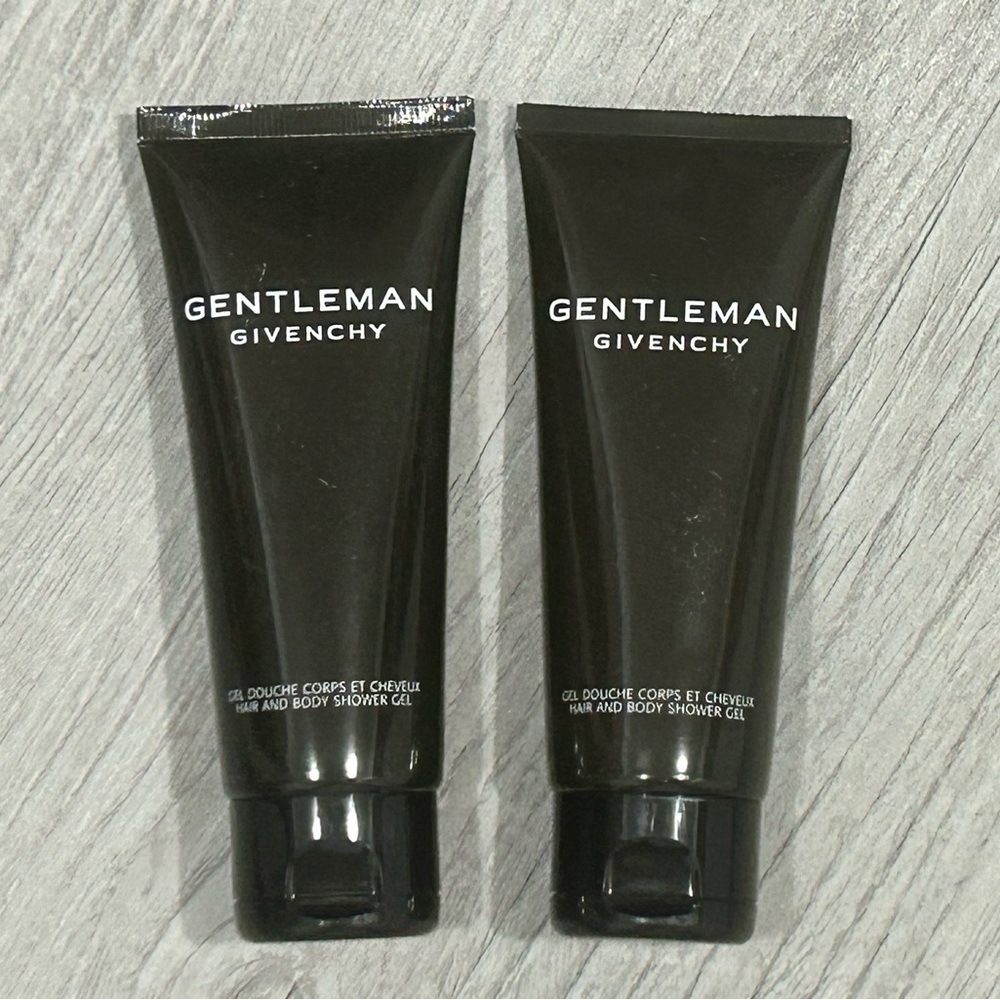 (2) GIVENCHY Gentleman Hair & Body Shower Gel
